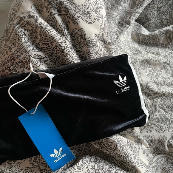 Adidas Velour Bandeau Bra (NWT) - Picture 1 of 4